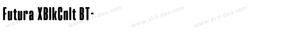Futura XBlkCnIt BT字体转换